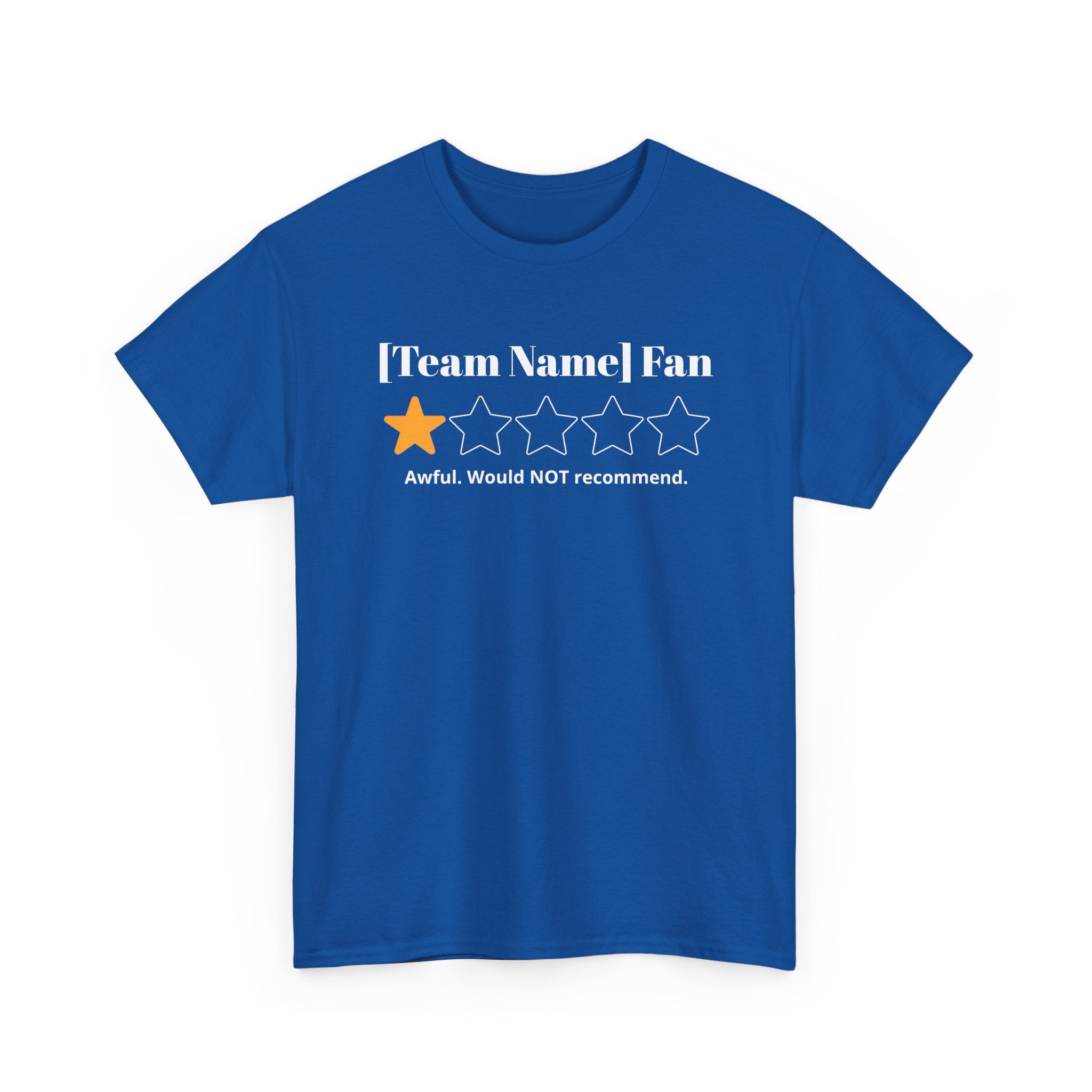Custom Team Name/Rating T shirt