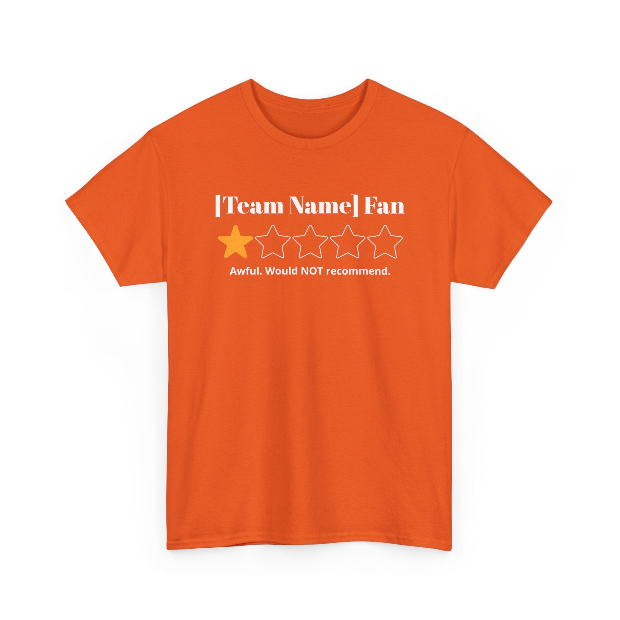 Custom Team Name/Rating T shirt