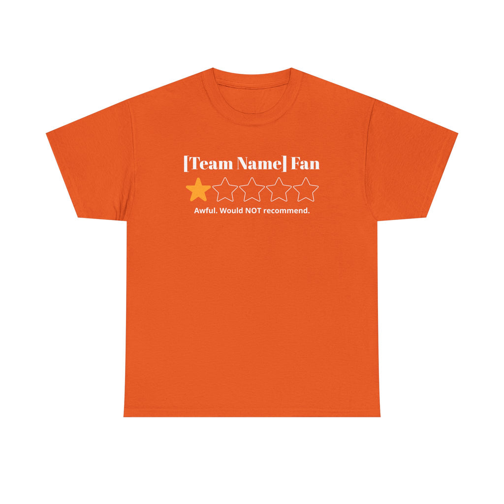 Custom Team Name/Rating T shirt