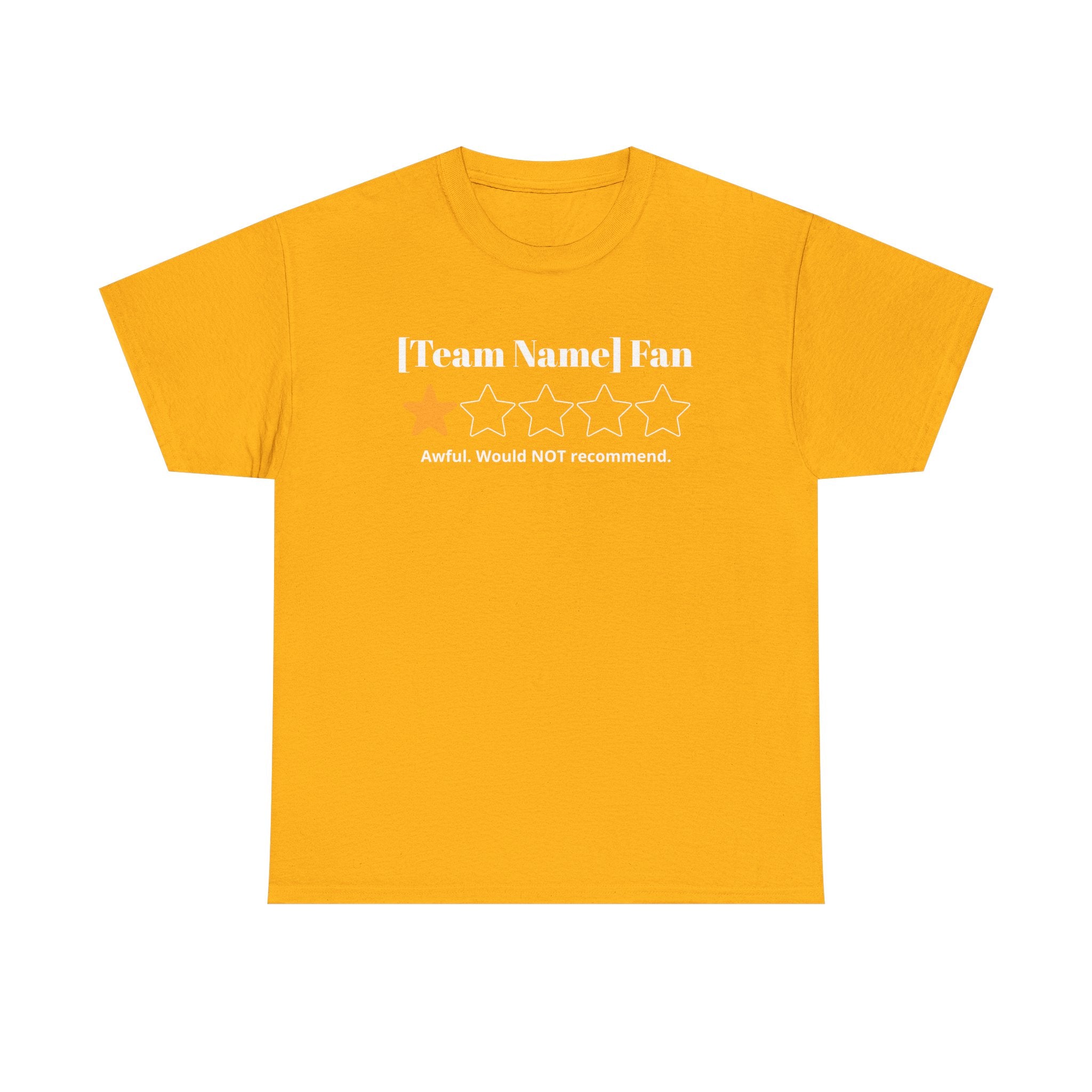 Custom Team Name/Rating T shirt