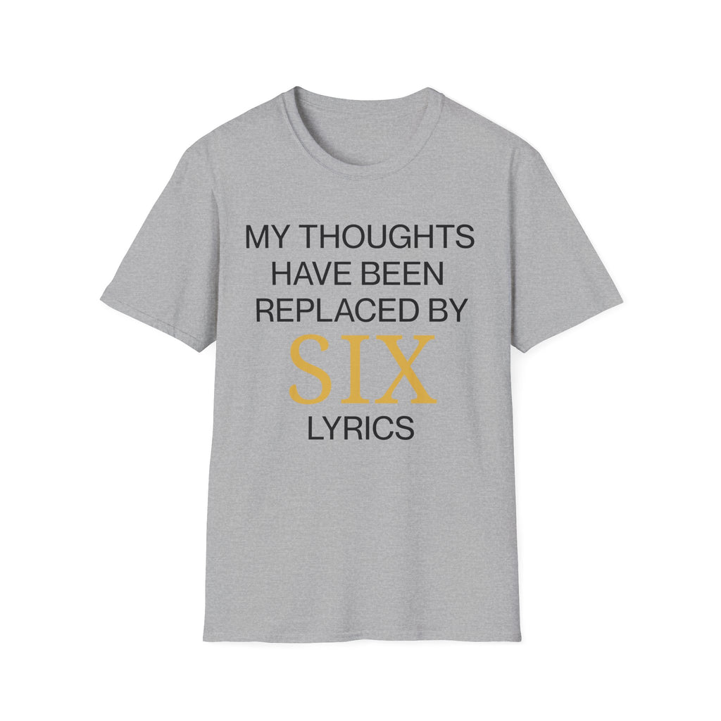 Customizable Thoughts Replaced By Lyrics T-Shirt