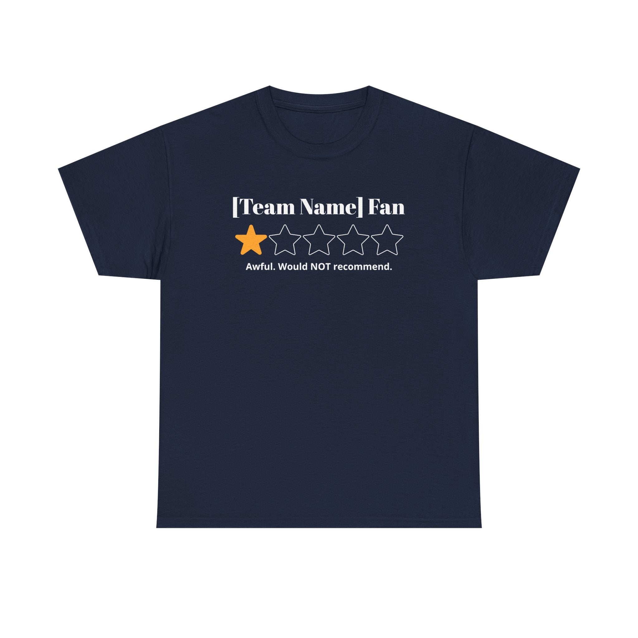 Custom Team Name/Rating T shirt