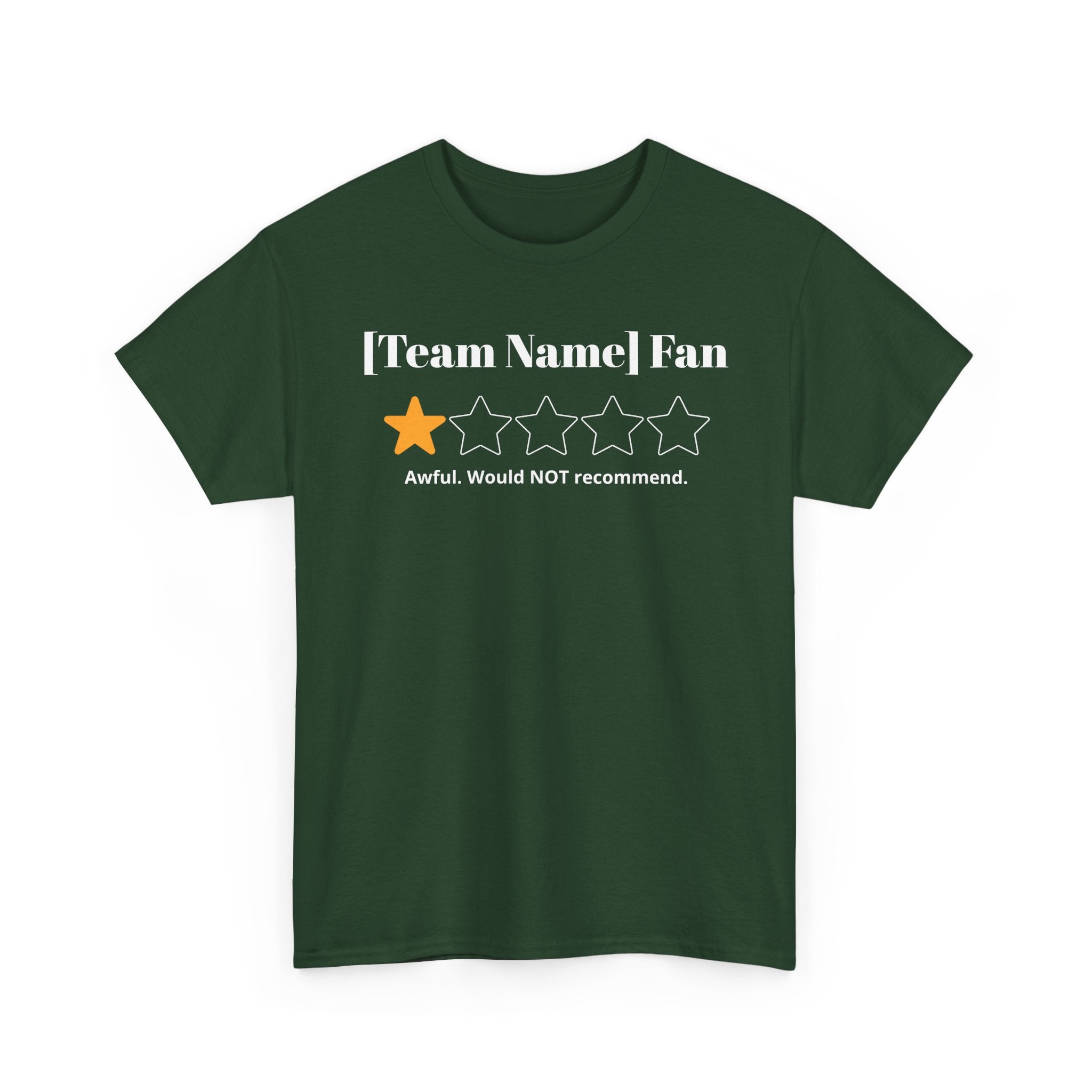 Custom Team Name/Rating T shirt