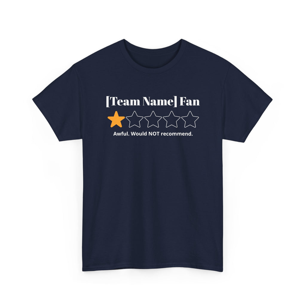 Custom Team Name/Rating T shirt