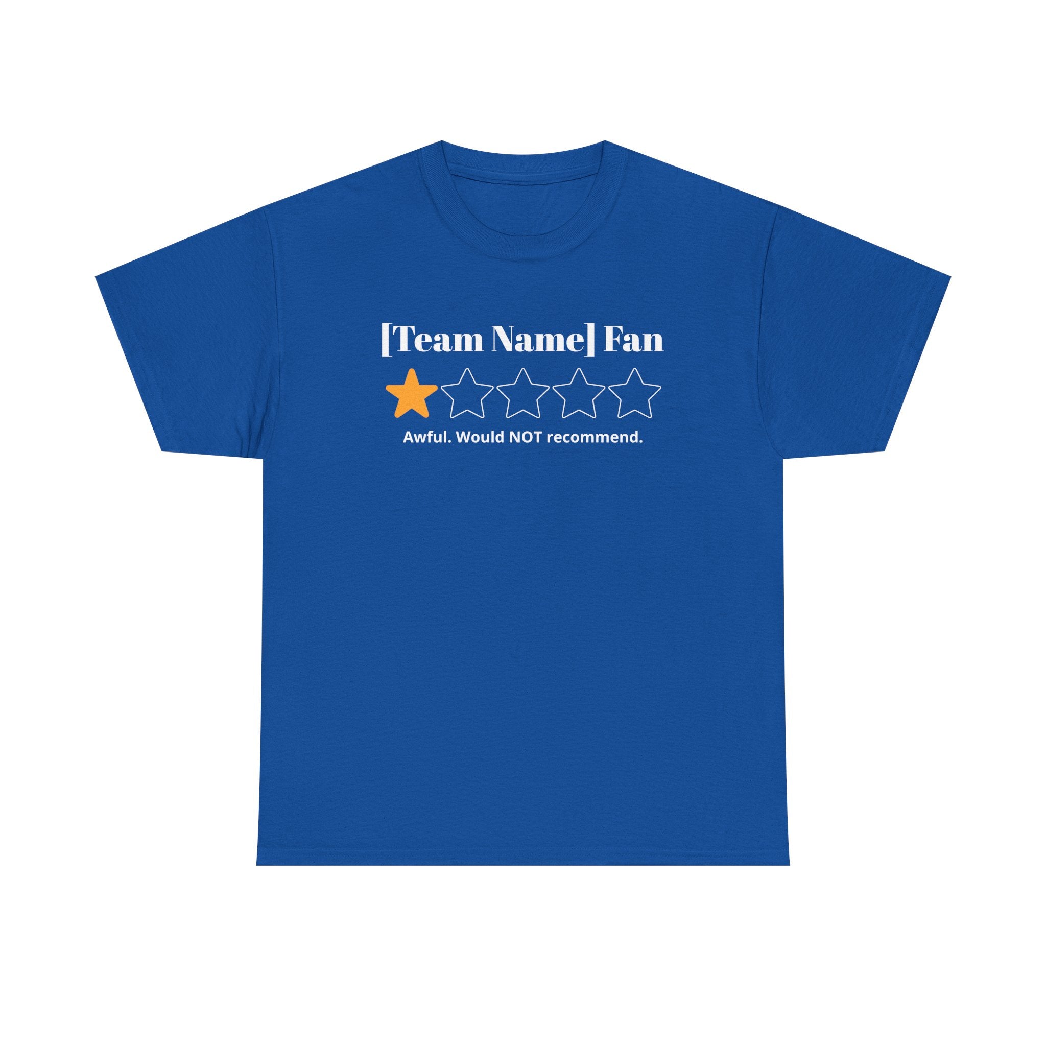 Custom Team Name/Rating T shirt